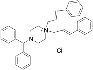 1,1-Dicinnamylpiperazin-1-ium Cinnarizine Chloride