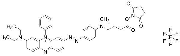 3-(Diethylamino)-7-[2-[4-[[4-[(2,5-dioxo-1-pyrrolidinyl)oxy]-4-oxobutyl]methylamino]phenyl]diazenyl]-5-phenylphenazinium Hexafluorophosphate
