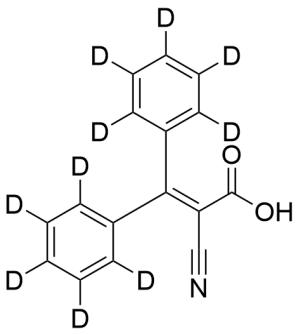 2-Cyano-3,3-diphenylacrylic Acid-d10
