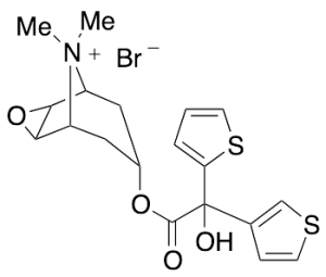 7-[(Hydroxy-2-thienyl-3-thienylacetyl)oxy]-9,9-dimethyl-3-Oxa-9-azoniatricyclo[3.3.1.02,4]nonane Bro
