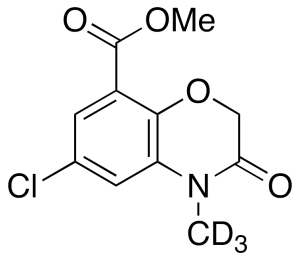 6-Chloro-3,4-dihydro-4-methyl-3-oxo-2H-1,4-benzoxazine-8-carboxylic Acid-d3 Methyl Ester