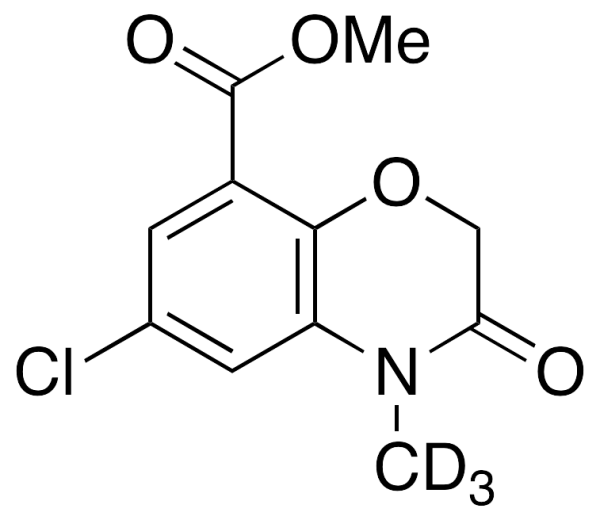 6-Chloro-3,4-dihydro-4-methyl-3-oxo-2H-1,4-benzoxazine-8-carboxylic Acid-d3 Methyl Ester