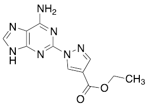 1-(6-Amino-9H-purin-2-yl)-1H-pyrazole-4-carboxylic Acid Ethyl Ester