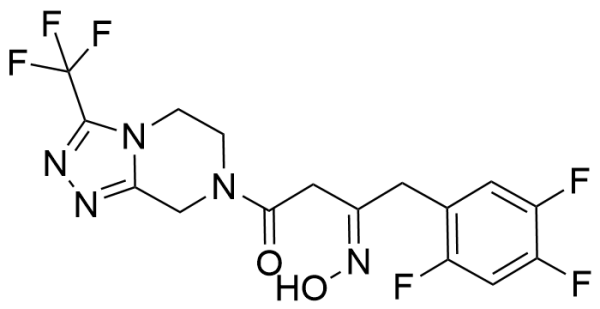 (Z)-3-(Hydroxyimino)-1-(3-(trifluoromethyl)-5,6-dihydro-[1,2,4]triazolo[4,3-a]pyrazin-7(8H)-yl)-4-(2,4,5-trifluorophenyl)butan-1-one