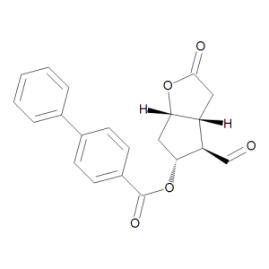 (3aR,4R,5R,6aS)-4-Formyl-2-oxohexahydro-2H-cyclopenta[b]furan-5-yl [1,1'-biphenyl]-4-carboxylate