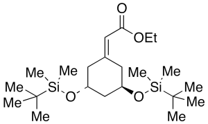 (3R-trans)-[3,5-Bis[[(1,1-dimethylethyl)dimethylsilyl]oxy]cyclohexylidene]-acetic Acid Ethyl Ester