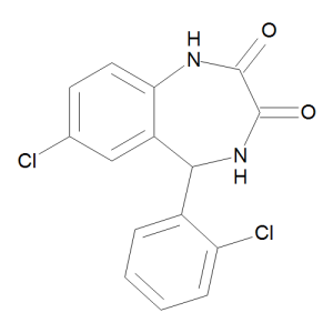 7-Chloro-5-(2-chlorophenyl)-4,5-dihydro-1H-1,4-benzodiazepine-2,3-dione