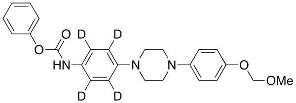 4-[4-(4-O-Methoxymethyl-4-hydroxyphenyl)-1-piperazinyl]phenyl]carbamic Acid-d4 Phenyl Ester