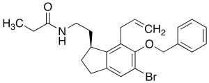 (S)-N-[2-[7-Allyl-5-bromo-6-benzyloxy-2,3-dihydro-1H-inden-1-yl]ethyl]propanamide
