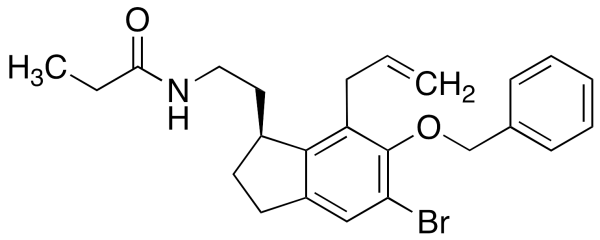 (S)-N-[2-[7-Allyl-5-bromo-6-benzyloxy-2,3-dihydro-1H-inden-1-yl]ethyl]propanamide