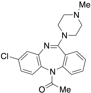 1-(8-Chloro-11-(4-methylpiperazin-1-yl)-5H-dibenzo[b,e][1,4]diazepin-5-yl)ethanone