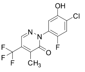 2-(4-Chloro-2-fluoro-5-hydroxyphenyl)-4-methyl-5-(trifluoromethyl)-3(2H)-pyridazinone