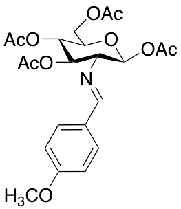 2-(4-Methoxybenzylidene)imino-2-deoxy-1,3,4,6-Tetra-O-acetyl-Beta-D-glucopyranose