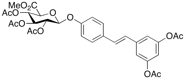 trans Resveratrol Penta-O-acetyl-4’-Beta-D-glucuronide Methyl Ester