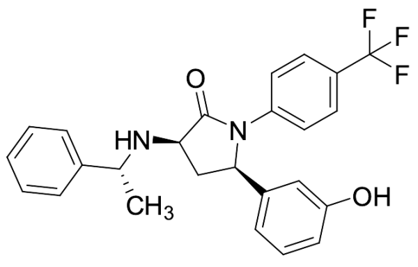 (3R,5R)-5-(3-Hydroxyphenyl)-3-[[(1R)-1-phenylethyl]amino]-1-[4-(trifluoromethyl)phenyl]-2-pyrrolidinone