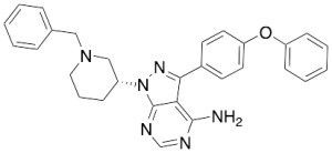 3-(4-Phenoxyphenyl)-1-[(3R)-1-(phenylmethyl)-3-piperidinyl]-1H-pyrazolo[3,4-d]pyrimidin-4-amine