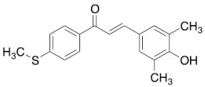 1-(4-Methylthiophenyl)-3-(3,5-dimethyl-4-hydroxyphenyl)prop-2-en-1-one