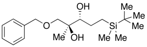 4-O-tert-Butyldimethylsilyl-2,3-dihydroxy-2-methyl-butan-1,4-diol 1-O-Benzyl Ester