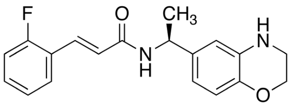 (E)-3-(2-Fluorophenyl)-N-((S)-1-(3,4-dihydro-2H-benzo[1,4]oxazin-6-yl)-ethyl]acrylamide