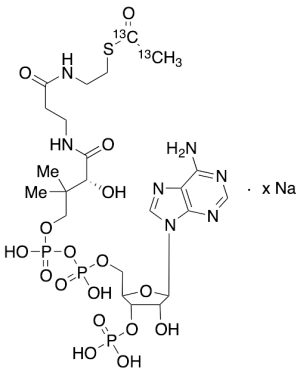 Acetyl-1,2-13C2 Coenzyme A Sodium Salt (~2% Unlabelled)