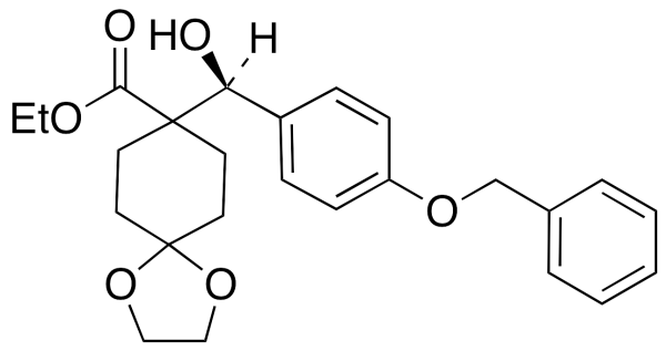 8-[(S)-Hydroxy[4-benzyloxyphenyl]methyl]-1,4-dioxaspiro[4.5]decane-8-carboxylic Acid Ethyl Ester