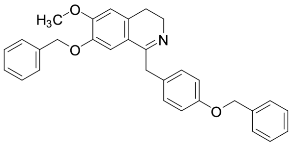 3,4-Dihydro-6-methoxy-7-(phenylmethoxy)-1-[[4-(phenylmethoxy)phenyl]methyl]-isoquinoline