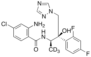 2-Amino-4-chloro-N-[(1R,2R)-2-(2,4-difluorophenyl)-2-hydroxy-1-methyl-3-(1H-1,2,4-triazol-1-yl)propyl]benzamide-d3