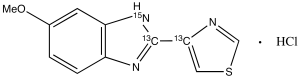 5-Hydroxy Thiabendazole-13C2,15N Methyl Ether Hydrochloride
