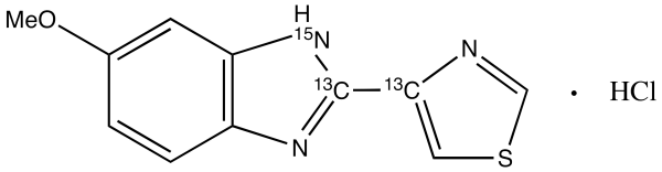 5-Hydroxy Thiabendazole-13C2,15N Methyl Ether Hydrochloride