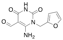6-Amino-1-(furan-2-ylmethyl)-2,4-dioxo-1,2,3,4-tetrahydropyrimidine-5-carbaldehyde