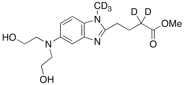 [1-Methyl-5-bis(2’-hydroxyethyl)aminobenzimidazolyl-2]butanoic Acid Methyl Ester-d5