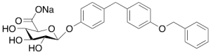 4-[[4-(Phenylmethoxy)phenyl]methyl]-phenol O-Alpha-D-Glucuronic Acid Sodium Salt