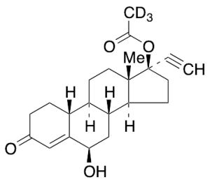 6Beta-Hydroxy Norethindrone Acetate-d3 (Major)