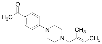 (E)-1-(4-(4-(2-Methylbut-2-en-1-yl)piperazin-1-yl)phenyl)ethanone