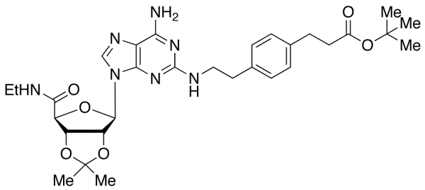 2-[[4-[2-(tert-Butoxycarbonyl)ethyl]phenylethyl]amino]2’,3’-O-isopropylideneadenosine-5’-N-ethylcarboxamide