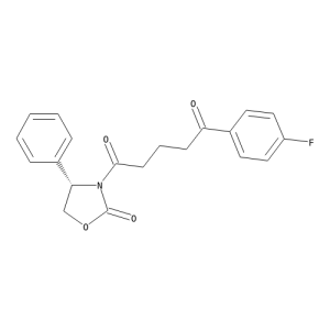 3-[5-(1,5-Dioxo-5-(p-fluophenylpentyl]-4(S)-phenyl-2-oxazolidinone