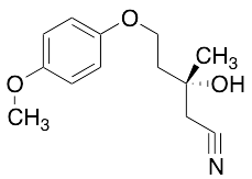 (R)-4-Hydroxy-6-(4-methoxyphenoxy)-4-methylhexanenitrile