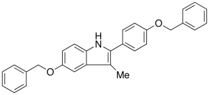 3-Methyl-5-(phenylmethoxy)-2-[4-(phenylmethoxy)phenyl]-1H-indole