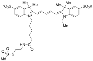 Cyanine 5 Monofunctional MTSEA Dye, Potassium Salt