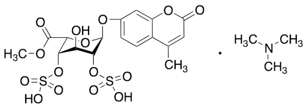 4-Methylumbelliferyl Alpha-L-Idopyranosiduronic Acid 2,4-Disulfate Trimethylamine