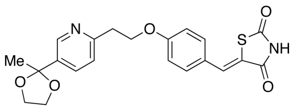 5-[4-[2-[5-(2-Methyl-1,3-dioxolan-2-yl)-2-pyridyl]ethoxy]benzylidene]-2,4-thiazolidinedione