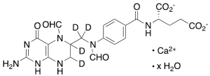 5,10-Diformyl-5,6,7,8-tetrahydro Folic Acid-D4 Calcium Salt Hydrate