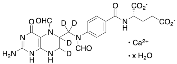 5,10-Diformyl-5,6,7,8-tetrahydro Folic Acid-D4 Calcium Salt Hydrate