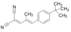 trans-2-[3-(4-tert-Butylphenyl)-2-methyl-2-propenylidene]malononitrile