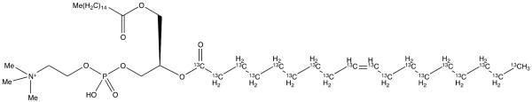 1-Palmitoyl-2-oleoyl-sn-glycerol-3-phosphocholine-13C18