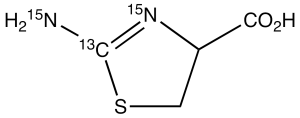 rac 2-Aminothiazoline-4-carboxylic Acid-13C,15N2