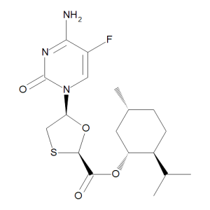 (2R,5S)-5-(4-Amino-5-fluoro-2-oxo-1(2H)-pyrimidinyl)-1,3-oxathiolane-2-carboxylic Acid (1R,2S,5R)-5-Methyl-2-(1-methylethyl)cyclohexyl Ester