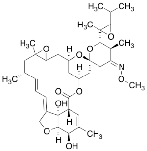 14,15-Epoxy-25-des(dimethylbutenyl)-25-(1,3-dimethyl-2,3-epoxybutnyl) Moxidectin (>85%)