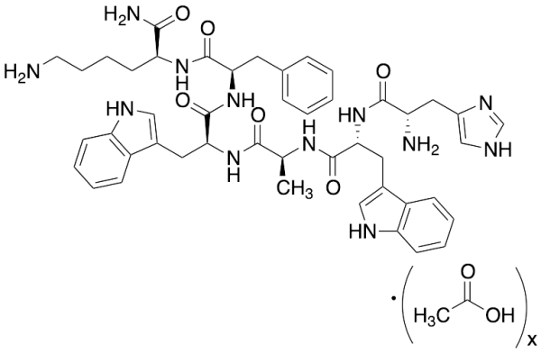 L-Histidyl-D-tryptophyl-L-alanyl-L-tryptophyl-D-phenylalanyl-L-lysinamide Acetate Salt