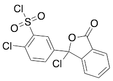 2-Chloro-5-(1-chloro-1,3-dihydro-3-oxo-1-isobenzofuranyl)-benzenesulfonyl Chloride
